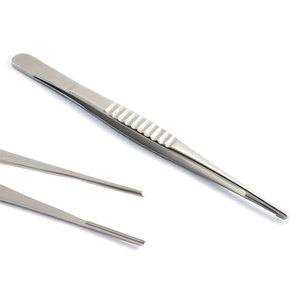 Pince à épiler droite robuste pour bijoux, pince à épiler oblique en acier inoxydable pour sourcils et cheveux, outil de beauté, fabricant Pakistan - Product Image 1
