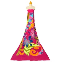 Maillot de bain une pièce 100 % rayonne pour femme, imprimé floral peint à la main, large choix de couleurs, pour adultes, fitness, plage, sarong, imprimé SARI PARI