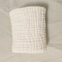 GOTS personnalisé 100% coton biologique couverture en mousseline de gaze à 6 couches enveloppement solide de nouveau-né recevant des couvertures de bébé de serviette de bain