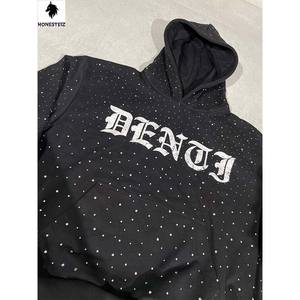 Sweat à capuche 100% coton imprimé de luxe pour hommes, pull Streetwear surdimensionné lourd pour l'hiver - Product Image 5