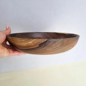 Cuenco de mango de madera de excelente calidad, cuenco decorativo para servir comida, frutas para ensalada y decoración del hogar, utensilios de cocina, uso de la India - Product Image 6