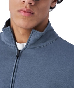 Chándal polar de algodón de alta calidad para hombre, venta al por mayor 2025, chándales con contraste y logotipo personalizado para correr - Product Image 4
