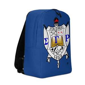Classic Unisex Sigma Gamma Rho Breathable Corduroy <b>Laptop</b> Backpack Stylish Letter Pattern Design Zipper Closure Customizable - Product Image 3