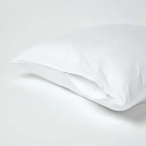 工厂价格超细纤维枕套由100% 棉制成，带拉链，可轻松进行机洗，质量上乘