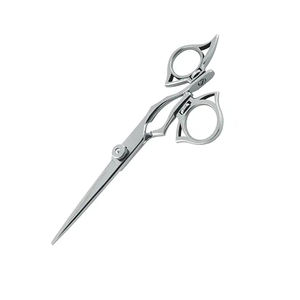 Tijeras de acero para peluquero para diestros pulidas, tijera de salón con tornillo y anillo ajustables - Product Image 2