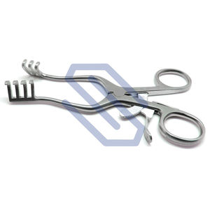 Weitlaner-Retractor Quirúrgico de acero inoxidable, instrumentos de veterinaria Blunt 3x4, 6,5 pulgadas, CE - Product Image 2