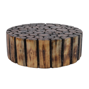 Tabouret en bois artisanal pour la maison, meuble d'appoint, table d'appoint, décoration de salon, tabouret d'appoint pré-assemblé - Product Image 5