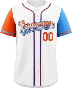 Camiseta de Béisbol con Botones, Diseño Personalizado por Sublimación, Ribete con Rayas, Camuflaje, Degradado, Uniformes de Equipo - Product Image 4