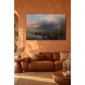Impression sur toile de Fida Achenbach, Baie de Naples et Vésouvia - Product Image 4