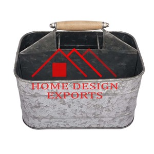 Organizador de Condimentos para Mesa de Comedor, Estilo Encimera, 3 Compartimentos, Galvanizado, para Fiestas Rústicas - Product Image 3