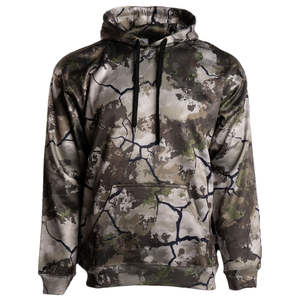 Custom Tree Camouflage Pullover Unisex Camo Real Tree Hunt Screen Impresión digital French Terry Acid Wash Sudadera con capucha - Product Image 6