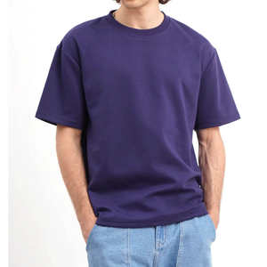 Camisetas de Lona Transpirable para Hombre, Corte Regular, Poliéster/Algodón, Servicio OEM/ODM al por Mayor, para Gimnasio y Uso Casual - Product Image 2