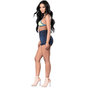 Mini Hot Clothes <b>Women</b> <b>Jeans</b> Skinny <b>Jean</b> Shorts for <b>Women</b> Wholesale Custom Denim Short Pants - Product Image 2