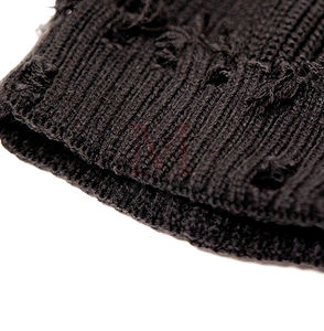 Vente en gros Bonnets acryliques d'hiver unisexes en coton de couleur unie Bonnets tricotés personnalisés 2025 Bonnet personnalisé - Product Image 6