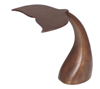 Table basse décorative moderne en aluminium, design queue de baleine, qualité supérieure, couleur et taille personnalisables, écologique pour la maison