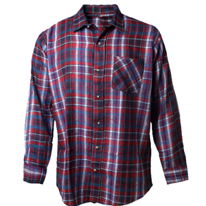 Camisa informal de franela abotonada para hombre, 100% algodón, cuello levantado, manga corta, estampado lavado para primavera y verano - Product Image 2