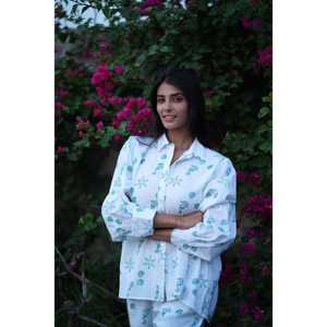 Chemise ample pour femmes grande taille Aqua Sea Treasures, chemise confortable - Product Image 1