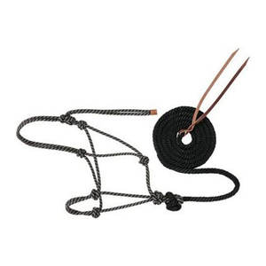 Premium Diamond Braid Rope Halter and Lead Set Durable Ajuste ajustable Caballos Heavy Duty Training Handling Tack Gear Ecuestre - Product Image 4