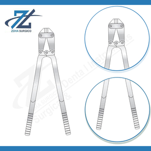 Pince coupante manuelle à lames en carbure de tungstène pour fils de Kirschner jusqu'à 5,5 mm, longueur 480 mm, usage chirurgical, fabriquée au Pakistan - Product Image 3