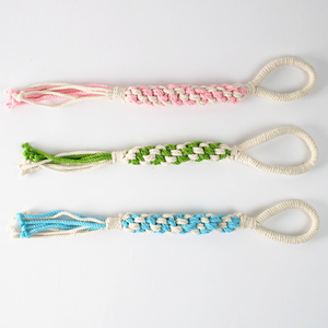 Juguete profesional de algodón con asa en forma de lazo para perros, apoya el entrenamiento de obediencia y el juego activo, fabricante OEM Vietnam - Product Image 1