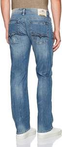 Jeans en denim streetwear à taille mi-haute, lourd, uni, teint uni, moderne, avec broderie personnalisée - Product Image 4