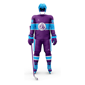 Adults Breathable Custom Sublimation Ice Hockey Team Uniforms Shell Shorts <b>Socks</b> Included 280 Grams <b>Polyester</b> Mesh - Product Image 3