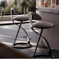 Tabouret de bar pliable minimaliste réglable avec structure métallique pour hôtel, salle à manger, cuisine commerciale, salon et usage extérieur