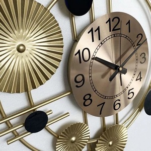 Best Home Decoration Metal Wall <b>Clock</b> <b>Modern</b> Black Color Wall Hanging <b>Clock</b> for Livingroom, Bedroom, Hallway and Wedding Gift - Product Image 2