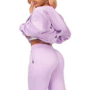 Chándal apilado de mujer profesional de alta calidad OEM personalizado-elegante y cómodo para uso deportivo e informal - Product Image 2