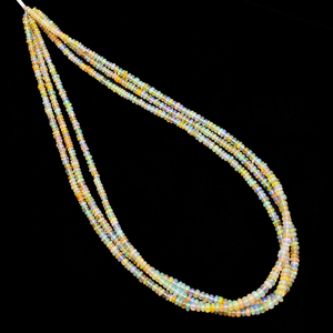 Cuentas Redondas Lisas de Ópalo Welo Etíope AAA+ de 3mm-4.5mm, Ópalo de Fuego Natural, Piedra Semipreciosa, Cuentas Sueltas para la Fabricación de Joyas - Product Image 1