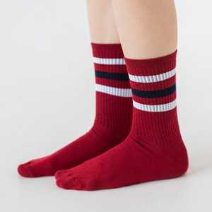 BSCI ODM Vietnam Manufacturer Custom Classic Red Striped Crew <b>Socks</b> <b>Breathable</b> Cotton Athletic <b>Socks</b> for Daily Wear Wholesale - Product Image 4