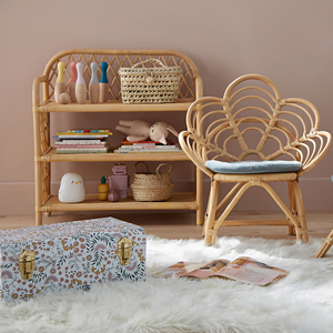 Étagère en rotin faite à la main à 3 étages, étagère de rangement en osier naturel fait à la main, meubles écologiques pour chambre d'enfants, salon, chambre à coucher - Product Image 5