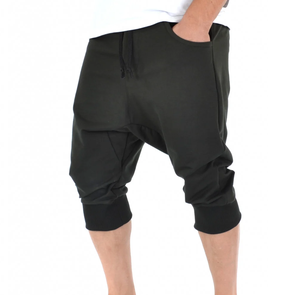 Nouveauté Shorts de survêtement pour homme de bonne qualité à entrejambe tombant, respirants, 100% coton, personnalisables, couleur unie, style vintage, non tissés, infroissables - Product Image 2