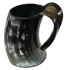 Meilleures ventes de cadeaux : Mug cornes à boire médiévales, exportateur indien, accessoires de boisson et décoratifs, mug en corne naturelle artisanale - Product Image 1