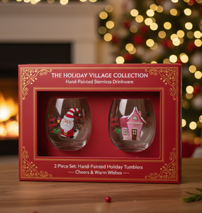 Gobelets en verre de Noël de 16 oz, gobelets à vin, gobelets à <span class=keywords><strong>alcool</strong></span>, gobelets à vin <span class=keywords><strong>sans</strong></span> pied incassables avec logo - Product Image 1