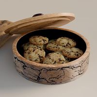 Caja para Chapati de Madera de Mango de Lujo y Duradera, Tapa de Cerámica Esmaltada, Apta para Inducción y Gas, Ecológica, Cazuela para Roti, Vajilla