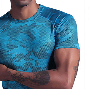 Séchage rapide Sports Gym T-Shirt Active Wear Respirant Hommes T-shirts En Gros À Manches Courtes Gym T-shirts Séchage Rapide Personnalisé - Product Image 6