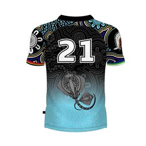 Maillot de rugby avec col V col pro panneaux latéraux extensibles graphiques thermoscellés et corps léger pour des performances extrêmes - Product Image 2