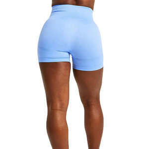 Top Trending Best Material Pantalones cortos de gimnasio para mujeres Servicio OEM por Plain Factory Tasa ajustable directa Durable y de alta calidad - Product Image 3