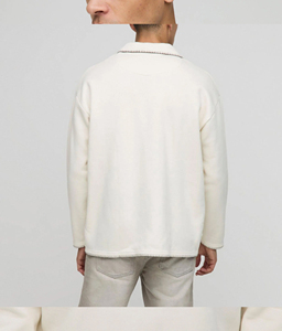 เสื้อโปโลแขนยาวสำหรับผู้ชาย, เสื้อคอตตอน100% มีสไตล์พิมพ์โลโก้ออกแบบได้ตามต้องการทรงหลวมไซส์ใหญ่พิเศษ - Product Image 6