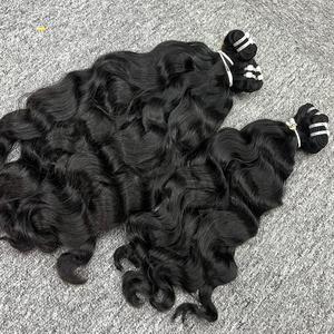 100% capelli umani cambogiani grezzi extension onda naturale in trama all'ingrosso nastro legato Bundle vari colori grande Stock disponibile