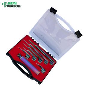 <b>Medical</b> & Surgical Grade Stainless Steel Manual Fiber <b>Optic</b> Miller Laryngoscope Set Multi Color CE ISO Approved - Product Image 6