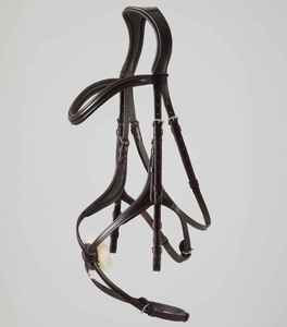 Bride de cheval en cuir robuste 2026 avec design de selle anglaise, parfaite pour l'équitation en plein air, équipement équestre, OEM personnalisé - Product Image 5