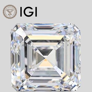 Diamante de Laboratorio Asscher de 5 Quilates, Color E, Claridad VS1, Certificado IGI, Corte Asscher, Suelto - Product Image 1