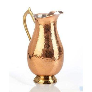Carafe à eau classique 100% cuivre pur, écologique, avec couvercle en verre, OEM/ODM disponible - Product Image 5