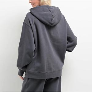 เสื้อสเวตเตอร์แบบสวมหัวมีฮู้ดสำหรับผู้หญิงเสื้อสเวตเตอร์แบบสวมหัวพิมพ์ลาย3D - Product Image 3