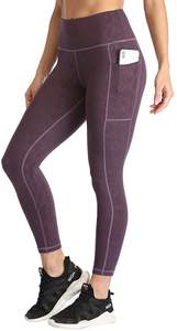 Los pantalones de yoga de entrenamiento de talla XL para mujer OEM más vendidos, talla grande personalizada, características de pantalones para correr sin costuras, bolsillos, patrón sólido - Product Image 5