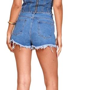 Pantalones cortos vaqueros de la mejor calidad, cómodos, deportivos, ajustados, para mujer, al por mayor, para exteriores, pantalones cortos de verano para mujer - Product Image 4