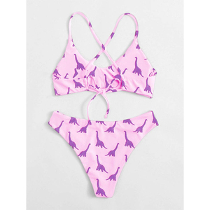 Adolescentes maillots de bain Bikini deux pièces Bikini Bandeau maillots de bain femmes maillot de bain Mini Micro évider une pièce maillots de bain 2025 nouveau - Product Image 5