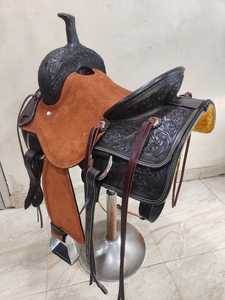 Silla de Montar de Cuero Vacuno Occidental de Alta Calidad para Cortar Asientos y Jockey, Armazón de Cuero Crudo, Herrajes de Acero Inoxidable - Product Image 2